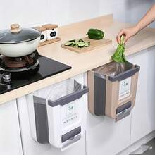 Tempat Sampah Dapur Gantung Lipat, Tempat Sampah di Bawah Wastafel Tanpa Perlu Membungkuk - MultiWarna - View 5