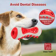 Dog Dental Cleaning Toy, For Training, Play And Chewing - Squeaky Toy, Suitable For Dogs Who Love To Chew - Toothbrush Bone, Suitable For Medium To Large Dogs (Yellow) - Multicolor - View 3