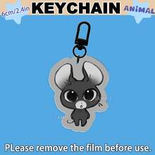 Animal Hospital Keychain, Anime Keychain, Rascal, Secret Agent, Secretary, Sam, Ron, Ratthew, Psychologist, Barney, Anime Fans Merch Goods, Car Hanging Ornament, Collectible, Living Room Decor, Desk Ornament, Birthday Gift, Party Favor - A - View 4