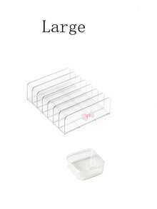 Acrylic Eyeshadow Palette Storage Box, Transparent Large Capacity Desktop Drawer-Style Storage Box, Transparent Cosmetic Storage Box, Makeup Brush Holder, Perfume Storage Box, Jewelry Box, Suitable For Living Room, Dining Room, Kitchen, Bedroom - Multicolor - View 12