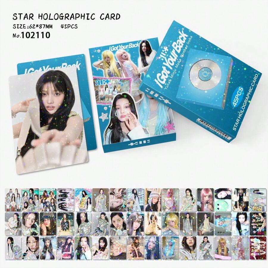 (45Pcs/Set) BABY MONSTER KPOP Star LOMO Star Glitter Photocard, Photo ...