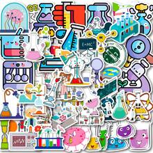 50 Science Lab Stickers, Cute Chemistry Biology Physics Lab Equipment Stickers, Back To School Supplies, Waterproof Stickers For Vision Boards, Journals, Laptops, Phone Cases, And Academic Scrapbooking Crafts - Multicolor - View 8