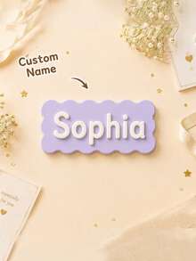 Personalized Name Badge Cute Accessory For Backpacks/School Bags, Custom Name And Id Tags Back-To-School Gift For Family And Friend And Christmas Gift - Multicolor - View 13