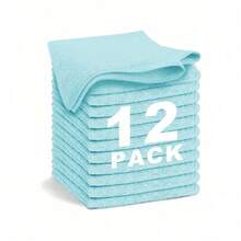 Microfiber Washcloths Towel And Face Cloths Pack Of 24/4/8/12, 12" X 12" Highly Absorbent And Soft Face Towels Wash Cloths For Bathroom, Gym, Hotel And Spa, Fast Drying Multi-Purpose Cleaning Cloth - Multicolor - View 35