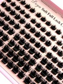 120片狐狸仙女卡通簇裝假睫毛 10-16mm，尖頭動漫風分段狐狸單根粗尖睫毛，適合DIY，卡通睫毛接種，濃密自然睫毛接種 - D - 查看 5