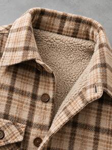 Men Plus Size Jackets And Coats - Beige - View 2