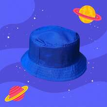Chapéu Infantil Praia | Boné De Proteção Solar - Azul Royal - Visão 6
