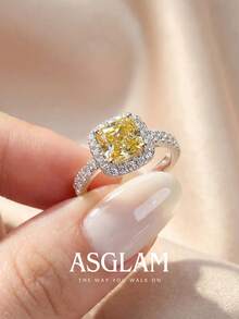 1件女款華麗電氣石戒指，優雅婚戒，女性珠寶，結婚週年禮物 - 款式1 - 查看 2