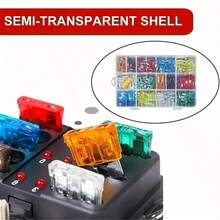 1 Box, Car Blade Fuses, Small And Medium Size Universal Automotive Fuse Sheets, Multi-Specification Car Fuse Set - 300pcs - View 4