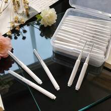 50/100pcs Mini Toothbrush Gap Brush With Storage Box, Push-Pull Toothbrush, Suitable For Travel, Business Trip, Outdoor, Portable, Back To School, Halloween, Christmas - Multicolor - View 5