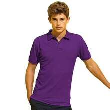 Roly Asquith & Fox Mens Short Sleeve Performance Blend Polo Shirt - Purple - View 2