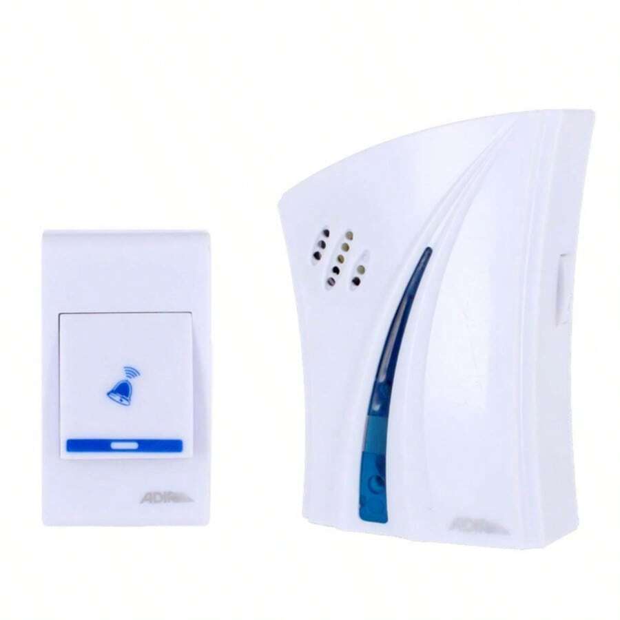 Wireless Doorbell With Plug-In And Adir 1097 Control For Home Or Business - White - View 1