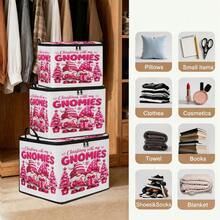1pc Large Capacity Star-Shaped Lid Storage Box, Foldable Organizer Bin, Suitable For Blankets And Quilts, Equipped With Durable Zipper, Perfect Holiday Home Gift, Can Be Used For Underbed Storage. With Lid Organizer Bin, With Lid Storage Box, Extra Large Quilt Organizer Bin, With Lid Storage Box, Storage Box, With Lid Storage Box, Storage Cabinet, Medicine Storage Box, Box-Style Storage, Storage Bin, Cabinet - Multicolor - View 5