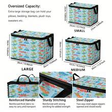 1pc Large Capacity Star-Shaped Lid Storage Box, Foldable Organizer Bin, Suitable For Blankets And Quilts, Equipped With Durable Zipper, Perfect Holiday Home Gift, Can Be Used For Underbed Storage. Storage Box With Lid, Storage Bin With Lid, Extra Large Quilt Organizer, Storage Box With Lid, Storage Box, Storage Box With Lid, Storage Cabinet, Medicine Storage Box, Box-Style Storage, Storage Bin, Cabinet - Multicolor - View 2