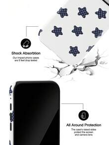 Koolife Star-Print Phone Cases – Dual-Sided Glossy Hard Shell Made Of PC And TPU; Scratch-Resistant, Wear-Resistant, And Shock-Absorbing; Compatible With IPhone 11, 12, 13, 14, 15, 16, 17,18 (Including Pro And Pro Max Models). - White - View 3