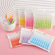 MyAoKuE-Up 5/10/20 Pcs Reusable Mini Eyebrow Brush (With Protective Cover), Multi-Functional Mascara Brush For Eyebrow Grooming, Makeup Brush, Suitable For Eyebrow Shaping, Separating Eyelashes, And Beauty Care, Suitable For Daily Use At Home And On The Go. - Multicolor - View 6