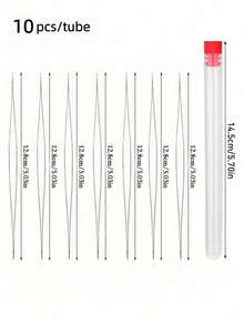 5/10/15/50pcs Stainless Steel Beading Tool Set, Includes Beading Needles, Big Eye Needles, Opener Needles And Handmade Necklace Stringing Accessorie - View 13