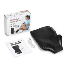 Hailicare APP-Controlled Ankle Massager 3 Vibration 3 Heat Settings Foot & Ankle Massage For Home Office Rechargeable Foot Relax Christmas Gift - Black - View 14