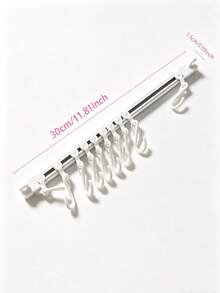 No-Drill Sliding Hook Storage Bar, Flexible Adjustable Hook Position, Wall-Mounted Multi-Function Storage Rack, Suitable For Kitchen Cabinet Doors, Organizes Various Cooking Tools And Kitchen Utensils, Practical Storage Organizer For Home And Student Dorms - View 5