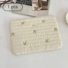 Ins Style Embroidered Rabbit Laptop Sleeve, Suitable For 11, 13, 15 Inch Laptops, Cute Laptop Bag Storage Pouch - View 9