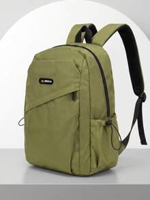 Men's Large Capacity Casual Backpack, School Bag For Middle School, High School And College Students, Daily Commute Laptop Bag, Outdoor Travel Backpack, Multi-Pocket Zipper Closure Multifunctional Storage Bag, Multiple Colors Available, Collegiate Style - A - View 17