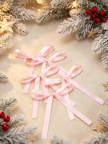 50/30PCS/5pcs Christmas Ribbon Bows For Flower Gift Packaging, Balloons And Various Decorations, Handmade Sewing Accessories Bows, DIY Jewelry Hair Accessories - Ribbon Bow - View 22