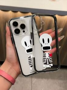 Officially Licensed Paul Frank Shockproof Full Coverage Contrast Color 2-In-1 Phone Case, Halloween Big Mouth Monkey Skeleton Pattern, New Style Compatible With Iphone 11/12/13/14/15/16/17/18 Pro Max Phone Protective Cover, Holiday Gift, Daily Commute, Daily Anti-Drop Highly Attractive Design - Multicolor - View 5