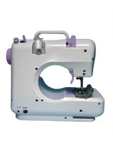 SMEGGEMS Multi-Function Home Sewing Machine, Portable Electric Sewing Machine Professional Version, Travel Or Temporary Use Friendly Mini Overlock Electric Home Sewing Machine - Mauve Purple - View 3