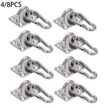 8/4 Sets Heavy Duty 304 Stainless Steel Hanging Hooks, 800 Lbs Load Capacity, Hardware Nails & Rings, Suitable For Hammock Swings, Plant Hangers, Ceiling And Wall Installation - Corrosion Resistant, Easy To Install, Hammock Hanging Kit - View 1