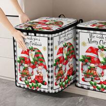 1pc Large Capacity Star-Shaped Lid Storage Box, Foldable Organizer Bin, Suitable For Blankets And Quilts, Equipped With Durable Zipper, Perfect Holiday Home Gift, Can Be Used For Under-Bed Storage. With Lid Organizer Bin, With Lid Storage Box, Extra Large Quilt Organizer Bin, With Lid Storage Box, Storage Box, With Lid Storage Box, Storage Cabinet, Medicine Storage Box, Box-Style Storage, Storage Bin, Cabinet - Multicolor - View 7