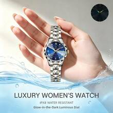 GAVEN DENTON Business Style Fashion Women's Watch IPX8 Waterproof Rating Luminous Date Display Stainless Steel Quartz Movement High Quality Watch Charming Watch Business Watch Gift Best Choice - Multicolor - View 4