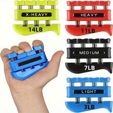 Finger Strength Trainer 1 Set 4 Independent Resistance Buttons Help Improve Hand Flexibility And Grip Strength Suitable For Guitar, Piano And Ukulele Players Great Gift For Halloween And Christmas - Multicolor - View 2