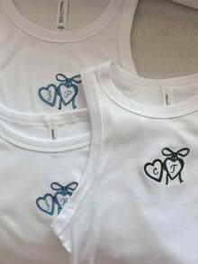 Personalized Embroidered Lace Tank Top, Custom Embroidery Modal Tank Bridal Shower Gift, Engagement Gift Bachelorette Party, New Mrs. Tank - Multicolor - View 7