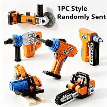 1pc Random Style Tool Series Building Block Model, Suitable For Sharing, Entertainment And Educational Games - Fun Assembly Building Block Toy, Bright Colors And Rich Combinations Full Of Creativity, Stimulate Creativity And Brain Development, Once Completed It Becomes A Unique Collection, Can Cultivate Children's Thinking Ability, Focus Training, Parent-Child Interaction And More, Ideal Choice For Children's Party, Birthday, Christmas, Halloween And New Year Gifts - Tool Building Blocks - View 9