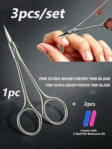 Gunting Kutikula Baja Tahan Karat Presisi - Penghapus Kutikula Ultra Tajam, Desain Ergonomis, Terbuat dari Baja Tahan Karat. Cocok untuk Penggunaan di Rumah, Salon, dan Alat Perawatan Kuku Profesional Portabel. - A - View 2