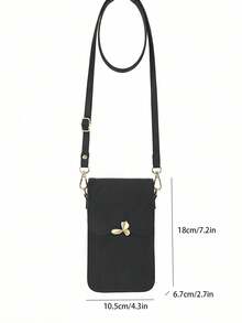New Vintage Textured Women's Crossbody Phone Bag Wallet Mini Shoulder Bag, Multi-Compartment Flap Design With Adjustable Strap, Fits Large Phones, Cash And Credit Cards, Lightweight And Durable Daily Essential Organizer - Multicolor - View 3
