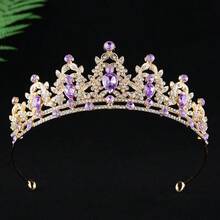 1 buah Bando Mahkota Perak Wanita, Cocok untuk Pengantin, Pernikahan, Pesta, Dansa, Kontes Kecantikan, Aksesori Rambut Wanita Gaya Gothic - View 11