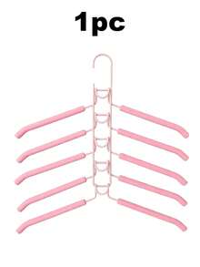 5 Packs Heavy-Duty Space-Saving Hangers, 5-In-1 Multi-Layer Design With Non-Slip Foam Pads, Polished Finish, Multi-Functional Clothes Hanging Rack, Space-Saving Clothes Hanger, For Coats, Sweaters, Suits, And T-Shirts, Hangers For Clothes - Multicolor - View 13