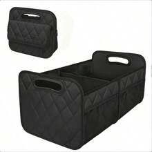 1pc Car Trunk Organizer Box, Car Storage Container, 6-Compartment Storage Bag, Car Accessories, Car Storage, Luggage Compartment, Trunk - View 7