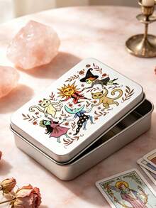 Penutup Kotak Penyimpanan Kartu Tarot, Dicetak dengan Kartu Tarot, Macan Tutul, Mata Misterius, Penyihir, dan Pola Lainnya, Dapat Digunakan sebagai Kotak Penyimpanan Kartu Tarot, Toples Penyimpanan, Kotak Penyimpanan Kosmetik, Kotak Hadiah, Cocok untuk Menyimpan Kartu Tarot, Perhiasan, Alat Tulis, dll. - MultiWarna - View 8