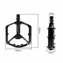 1 par de pedales de bicicleta de aleación de aluminio, pedales con rodamiento sellado DU ancho, pedales de ciclismo antideslizantes con púas para bicicleta de montaña y de carretera, 3 colores disponibles - Multicolor - Ver 9