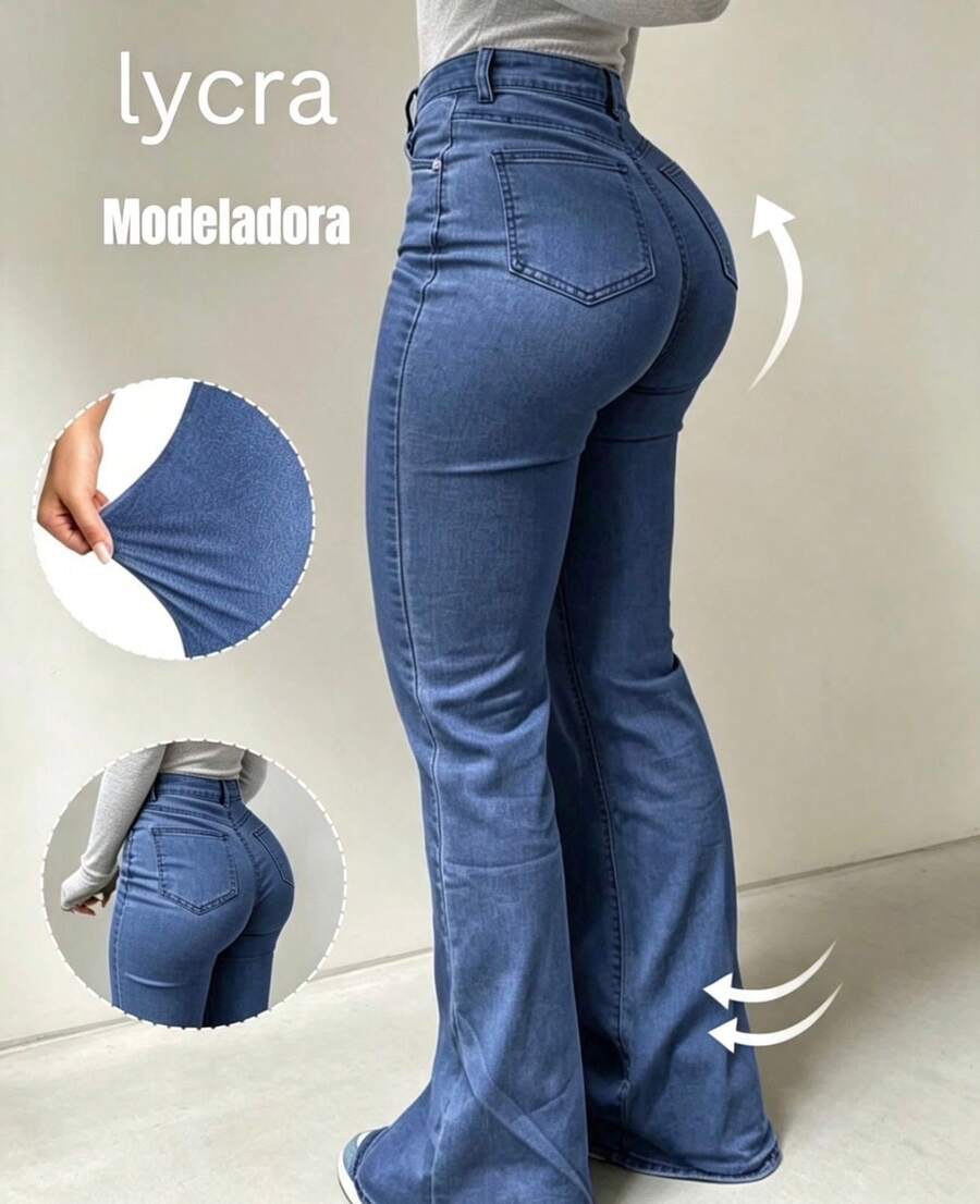CALÇA JEANS FEMININA FLARE BOCA LARGA BOOT CUT | SHEIN Brasil