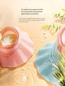1pc Adjustable High Quality Bath Cap With Ear Protection, Fits All Head Sizes For Hair Washing,Sturdy Design Won't Collapse During Rinsing - Multiple Styles - View 5