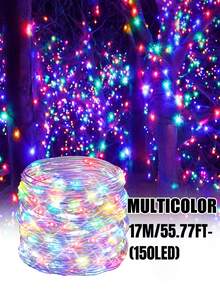 1PC Solar Fairy Light String -32M/22M/17M/12M/7M Outdoor String Light, DIY Copper Wire Material, Waterproof Garden Light, 8 Flashing Modes, Suitable For Gardens, Terraces, Trees, Weddings, Camping, Parties, Parties,Fences,Christmas,Holiday Decoration - Solar String Light - View 27