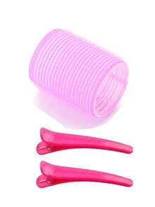 Hair Rollers With Clips, Self-Gripping Curler Suitable For Long/Medium/Short Hair And Bangs, DIY Hair Curling Tool (Includes 12pcs Large Roller Tubes + 10pcs Clips) - Multicolor - View 15