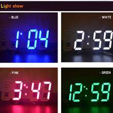 1 buah Jam Dapur, Jam Alarm Tanggal Digital LED, Jam Meja Modern, Cocok untuk Penggunaan Sehari-hari dan Dekorasi Rumah - Beraneka warna - View 5