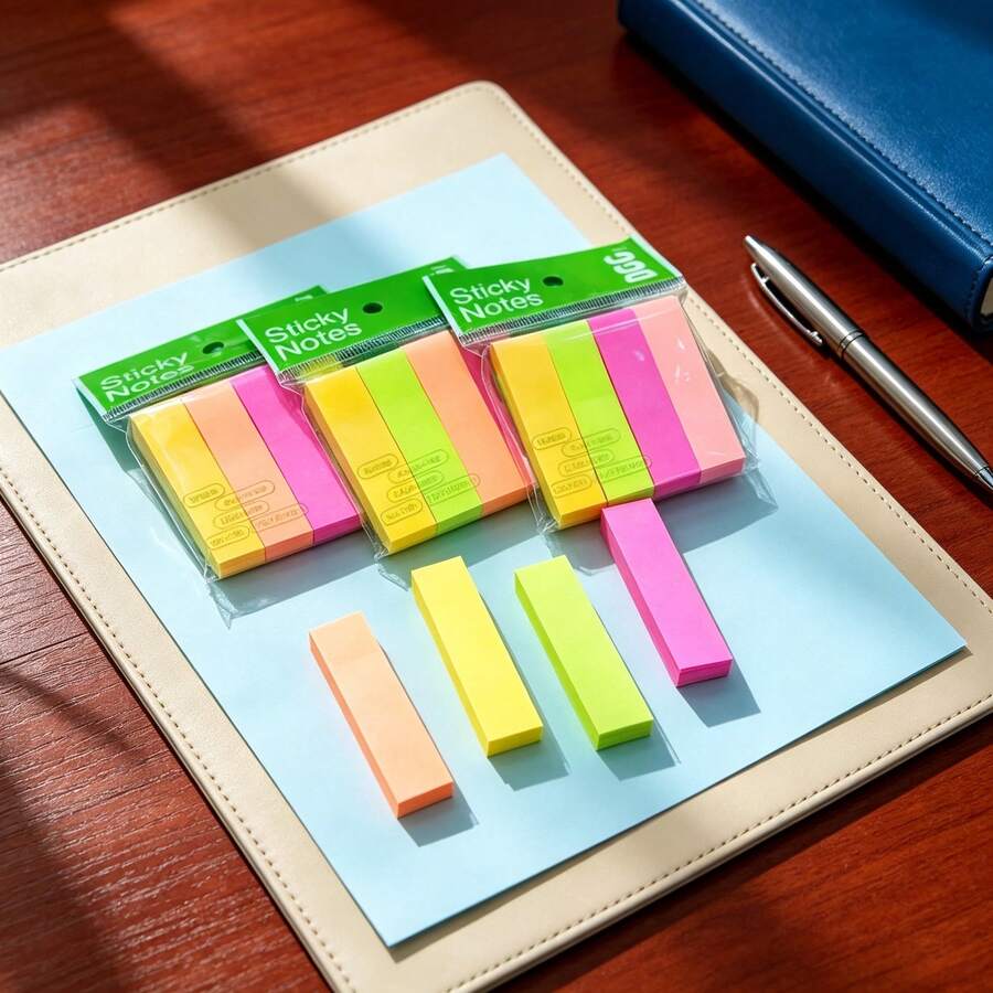 Lembrete Index Marca Pagina Colorido Sortido Dia a Dia