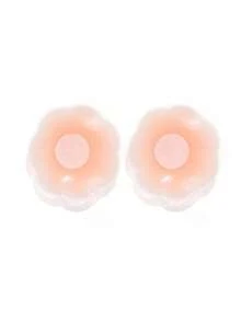 2/6/10pcs Reusable Pull-Up Petal Nipple Covers, Seamless Invisible Self-Adhesive Non-Slip Backless Breast Pads, Suitable For Multiple Occasions - Apricot - View 13