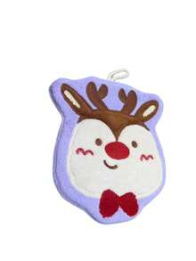 1pc Hanging Quick-Dry Fingertip Towel, Christmas Themed Pattern, Suitable For Bathroom Sink And Kitchen Countertop, Cute Design Soft Touch, Perfect For Wiping Hands Around Sink And Bathtub, Christmas Country Style Hanging Hand Towel - Multicolor - View 13