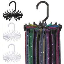 1/2/4/5pcs Random Color 360 Rotating Closet Organizer, Multi Functional Tie Scarf Belt Hanger With Claws For Wardrobe Storage, Bedroom Organization, Home Storage, Tie Rack, Scarf Holder, Belt Organizer,Clothes Accessories Storage Bathroom Organizers - Multicolor - View 2